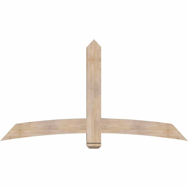Ekena Millwork Bellingham Smooth Timber Gable Bracket, Douglas Fir, 72"W x 39"H x 5 1/2"D x 5 1/2"F, 13/12 Pitch GBW072X39X0606BEL00SDF - main
